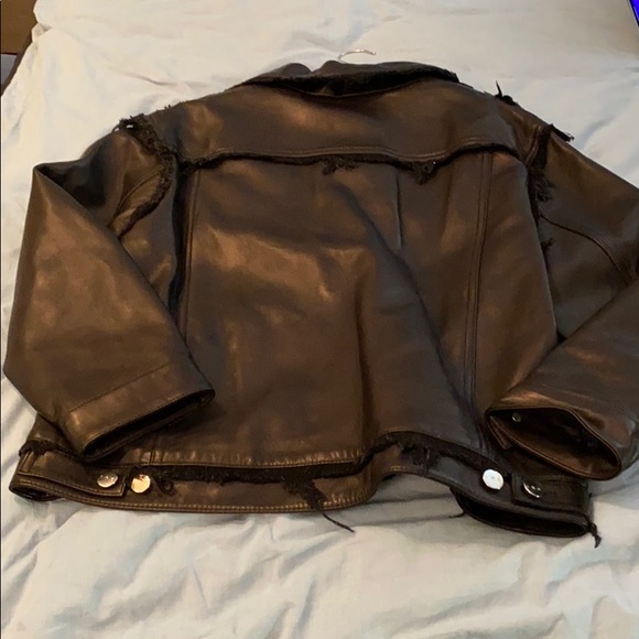 IRO Else Leather Jacket Size 40 (size 8) NWT - Picture 10 of 16